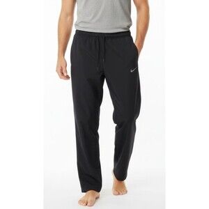 Nike Pants Dri-FIT Mens Black Athletic Training Running Workout size Medium